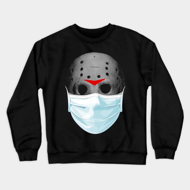 Face Mask Horror Movie Killer Crewneck Sweatshirt by Halloween Merch